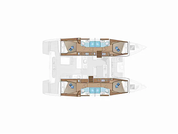 Lagoon 46 - Layout image