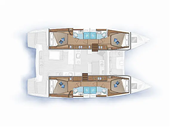 Lagoon 46 - Layout image