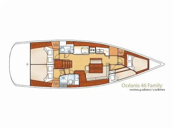 Oceanis 46 - Layout image