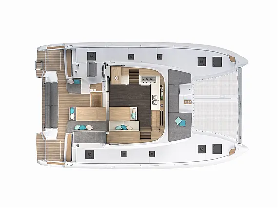Lagoon 43  - Layout image