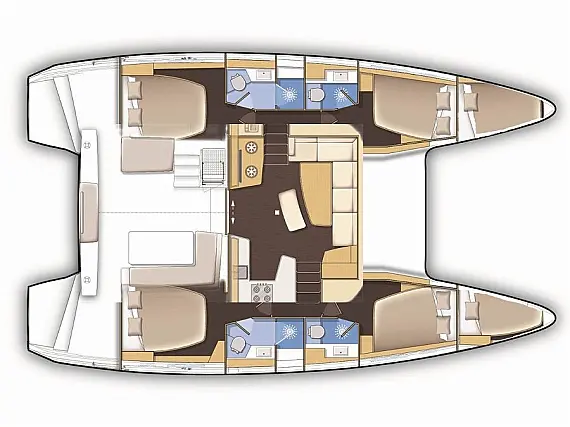 Lagoon 42 - Layout image
