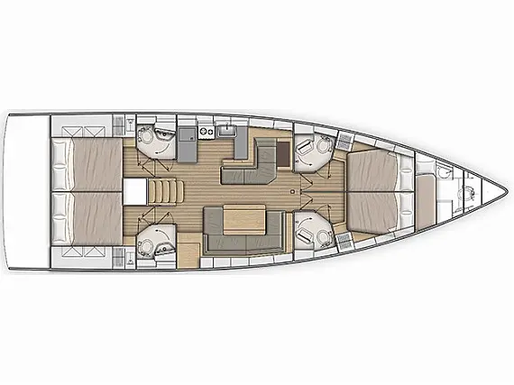 Oceanis 51.1 - Layout image