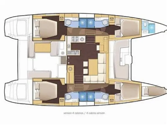 Lagoon 46 - Layout image