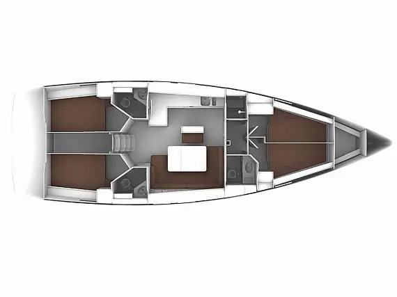Bavaria 46 Cruiser - Layout image