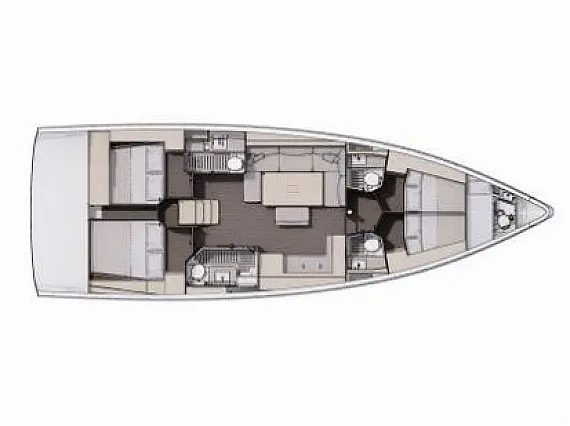 Dufour 470 - Layout image