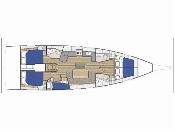 Oceanis 46.1 - Layout image