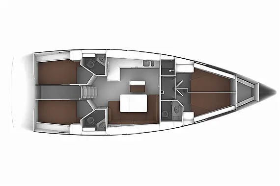 Bavaria Cruiser 46 (8+2 berths) - Layout image