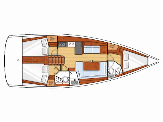Oceanis 41 - Layout image