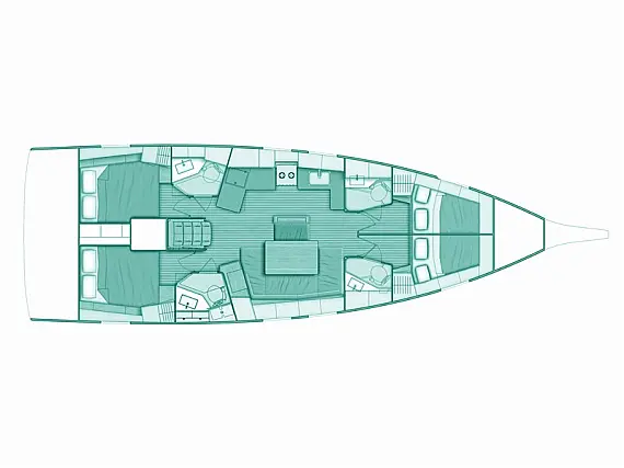 Oceanis 46.1 - Layout image
