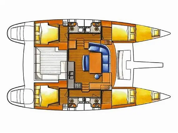Lagoon 440 - Layout image