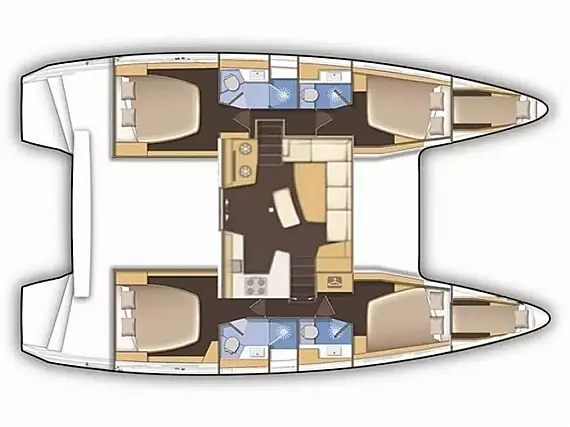 Lagoon 46  - Layout image
