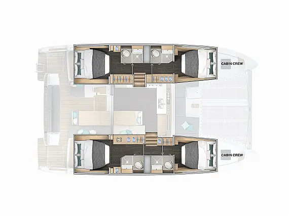Lagoon 43 - Layout image