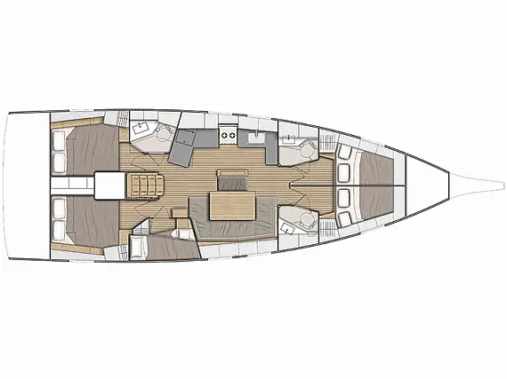 Oceanis 46.1 - Layout image