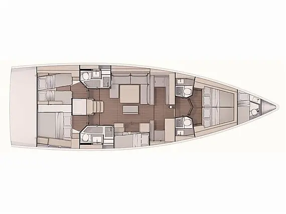 Dufour 530  - Layout image