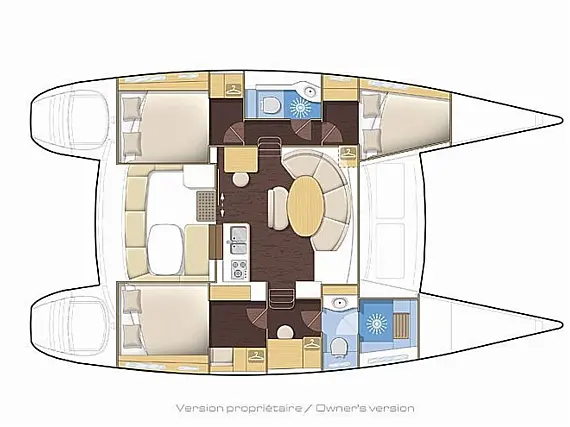 Lagoon 380 Owner - Layout image