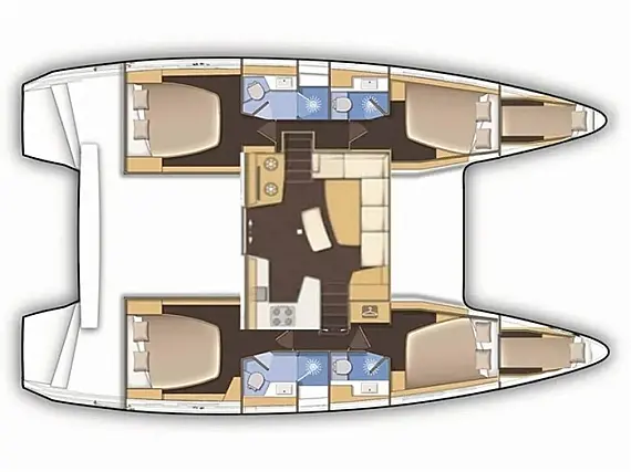 Lagoon 42 - Layout image