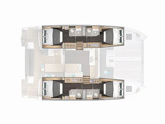 Lagoon 43 - Layout image