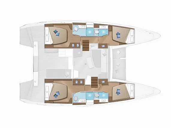 Lagoon 42 - Layout image