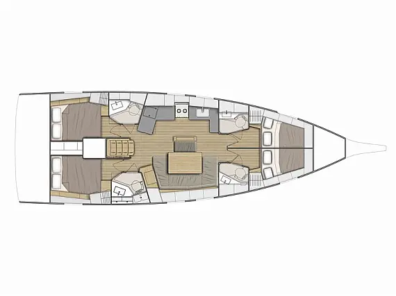 Oceanis 46.1 - Layout image