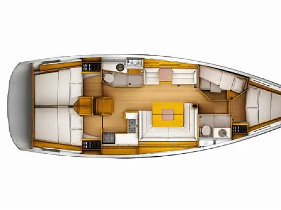 Sun Odyssey 449 - Layout image