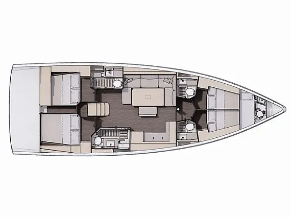 Dufour 470 - Layout image