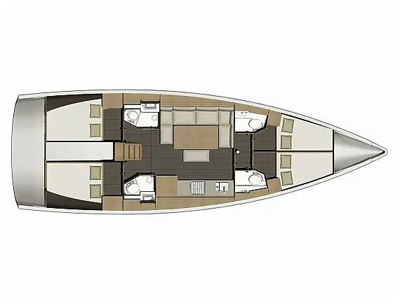 Dufour 460 Grand Large - Layout image