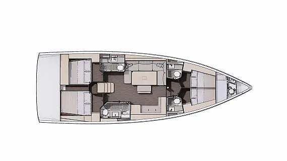 Dufour 470 - Layout image