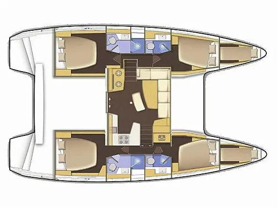 Lagoon 42  - Layout image