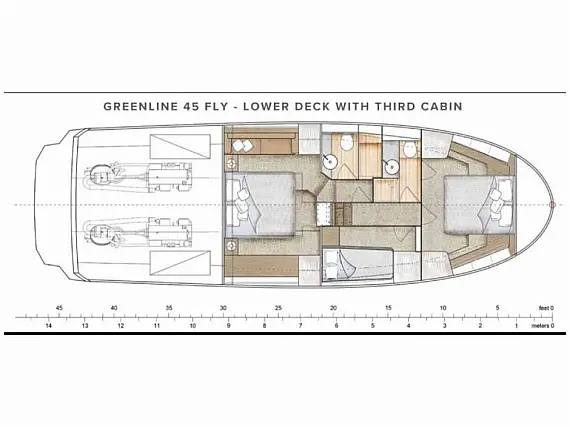 Greenline 45 Fly - Layout image