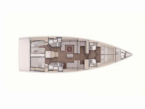 Dufour 530 - Layout image
