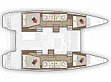 Lagoon 40/4 cab - Layout image