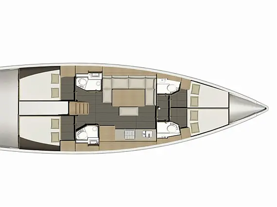 Dufour 460 Grand Large - Layout image