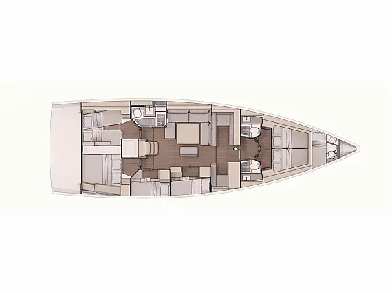 Dufour 530 Exclusive 2020 - Layout image
