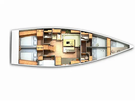 Hanse 505 A/C & GEN - Layout image