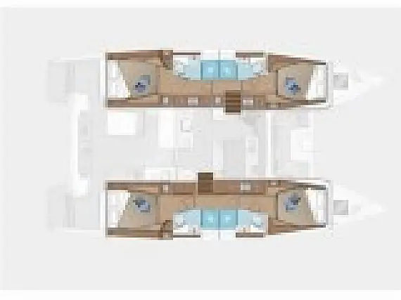 Lagoon 46  - Layout image